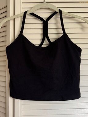 Beyond Yoga Black Strappy Crop Tank